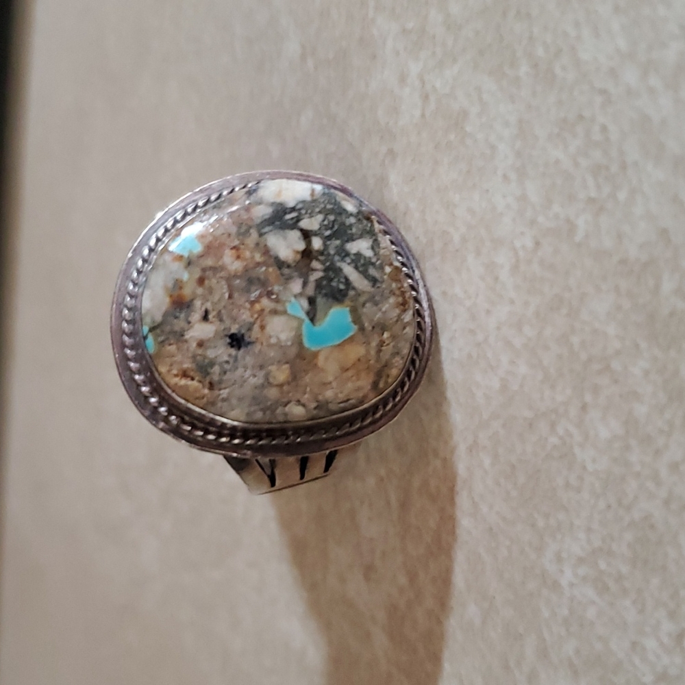 Sterling silver and turquoise ring